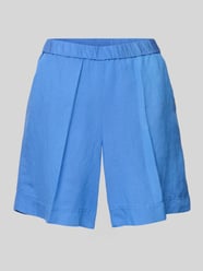 Szorty lniane o kroju relaxed fit z wpuszczanymi kieszeniami od Gant - 33