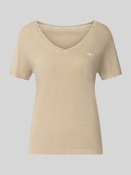 męski t-shirt o kroju regular fit z mieszanki bawełny od GANT - 18