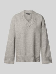 Relaxed fit Pullover in tricotlook met V-hals van Gina Tricot - 1
