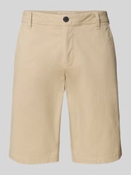 Slim Fit Bermudas aus Baumwoll-Mix von Tom Tailor Beige - 37
