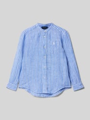 Regular Fit Hemd aus Leinen mit Label-Stitching Modell 'POSTBOY' von Polo Ralph Lauren Kids - 15