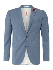 Slim Fit 2-Knopf-Sakko aus Schurwolle von CG - Club of Gents Blau - 29