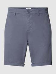 Regular Fit Chino-Shorts mit Gesäßtaschen von Knowledge Cotton Apparel Blau - 22