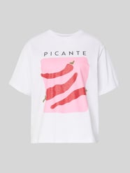 T-shirt met statementprint model 'SENNA' van JJXX - 6