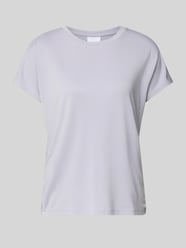 T-Shirt mit geripptem Rundhalsausschnitt von Jake*s Collection - 8