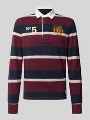 Koszulka rugby z logo i motywem z haftem w kroju regular fit od Superdry - 48