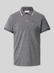 Slim Fit Poloshirt mit Logo-Stitching Modell 'TRISTAN' von Casual Friday Grau - 22