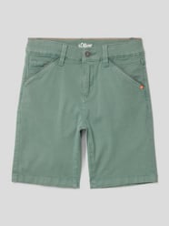 Slim Fit Jeansshorts mit Eingrifftaschen von s.Oliver RED LABEL Grün - 1