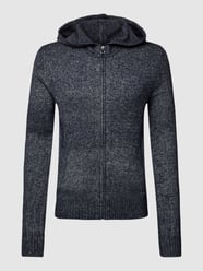 Strickjacke mit Reißverschluss von Pierre Cardin Blau - 10