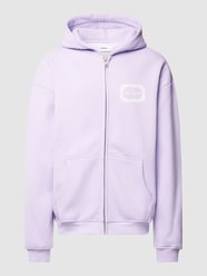 Oversized Sweatjacke mit Label-Print von Multiply Apparel Lila - 21