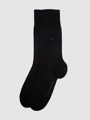 Socken mit Logo-Stickerei im 2er-Pack von CK Calvin Klein Schwarz - 35