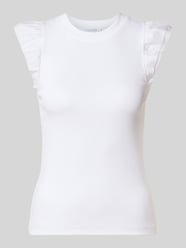 slim fit T-shirt van katoenmix van Rich & Royal - 44