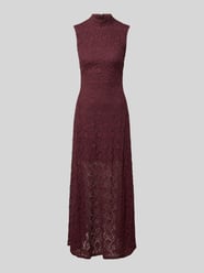 Maxikleid mit Allover-Spitzenbesatz von ROTATE Bordeaux - 10