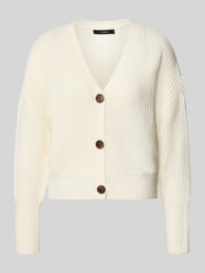 kardigan rozpinany o kroju oversized z dekoltem w serek model 'LEA' od VERO MODA - 9