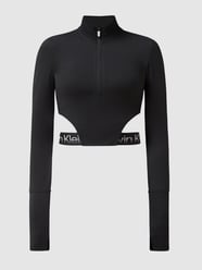 Cropped Longsleeve mit Cut Outs  von Calvin Klein Performance Schwarz - 26