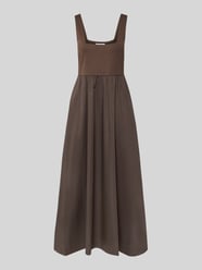 Midikleid aus Baumwoll-Mix mit Karree-Ausschnitt von COMMA - 44