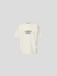 Oversized T-Shirt mit Rundhalsausschnitt von Drôle de Monsieur Beige - 30