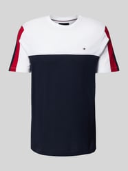 T-Shirt mit Logo-Stitching von Tommy Hilfiger Weiß - 36