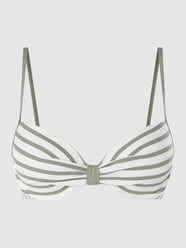 Bikini-Oberteil mit wattierten Cups von Esprit Grün - 42
