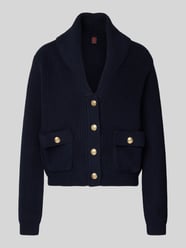 Strickjacke mit Schalkragen und Pattentaschen von Stefanel - 13