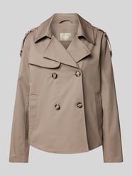 Trenchcoat mit Leistentaschen von Amber & June Beige - 8