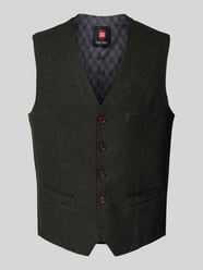 Gilet met strookzakken, model 'Morley' van CG - Club of Gents Groen - 14