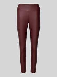 Super skinny fit broek met brede band, model 'Pam' van Soyaconcept Bordeaux - 4