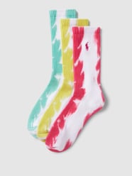 Socken in Batik-Optik im 3er-Pack Modell 'DYE' von Polo Ralph Lauren Gelb - 7