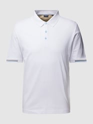 Poloshirt aus Baumwolle mit Label-Detail von HECHTER PARIS Weiß - 25