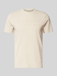 T-Shirt mit Label-Print Modell 'ALPHY' von Guess Activewear Beige - 37