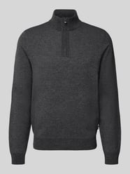 Regular fit schipperstrui van een mix van scheerwol en katoen, model 'HETTORE' van BOSS - 14