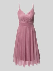 Cocktailkleid mit Taillenband von TROYDEN COLLECTION Pink - 44