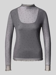 Langarmshirt mit Strasssteinen von zero - 45