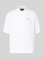 Relaxed Fit Freizeithemd mit Strukturmuster von PEGADOR - 11