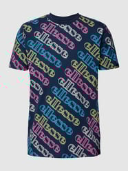 T-shirt met all-over logoprint van Ellesse Blauw / turquoise - 40