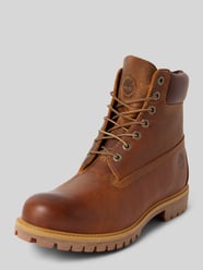 Buty sznurowane ze skóry naturalnej od Timberland Brązowy - 12