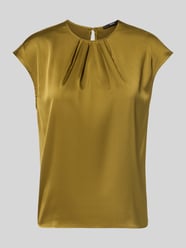 regular fit blouse van satijn van zero - 21