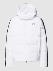 Gewatteerd jack met labelprint, model 'GIUBOTTO' van EA7 Emporio Armani Wit - 36