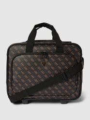 Trolley mit Allover-Muster Modell 'VEZZOLA' von Guess Braun - 14