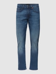 Jeans mit Label-Patch Modell 'Delaware' von BOSS Orange Blau - 36