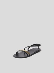 Sandalen mit Kontrastbesatz von Ancient Greek Sandals Schwarz - 42