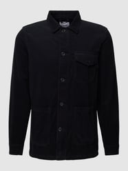 Hemdjacke aus Cord mit Brusttasche Modell 'Corduroy' von Lindbergh Grau - 11