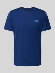 T-Shirt mit Label-Print von The North Face Blau - 9