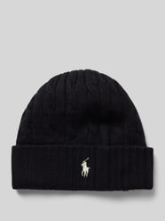 Czapka beanie z wyhaftowanym logo od Polo Ralph Lauren - 21