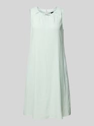 Knielanges Leinenkleid mit Label-Applikation von Marc Cain - 30