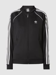 Sweatjacke mit Logo-Streifen  von adidas Originals Schwarz - 4