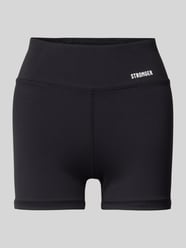 Shorts mit elastischem Bund Modell 'Alma' von Stronger Schwarz - 9