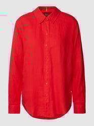 Leinenbluse mit durchgehender Knopfleiste Modell 'Bibino' von BOSS Orange Rot - 33