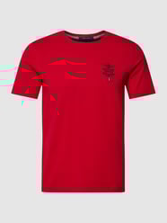 T-Shirt mit Motiv-Stitching von Aeronautica Militare Rot - 33