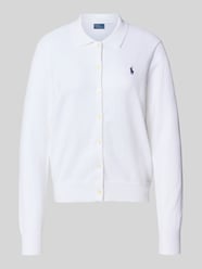 Cardigan mit Umlegekragen und Logo-Stitching von Polo Ralph Lauren - 9